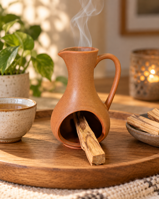 incenso ad Brucia incenso in ceramica terracotta 12 cm|it
