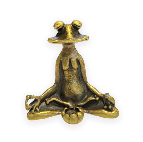 Portaincenso Zen Frog in metallo cm