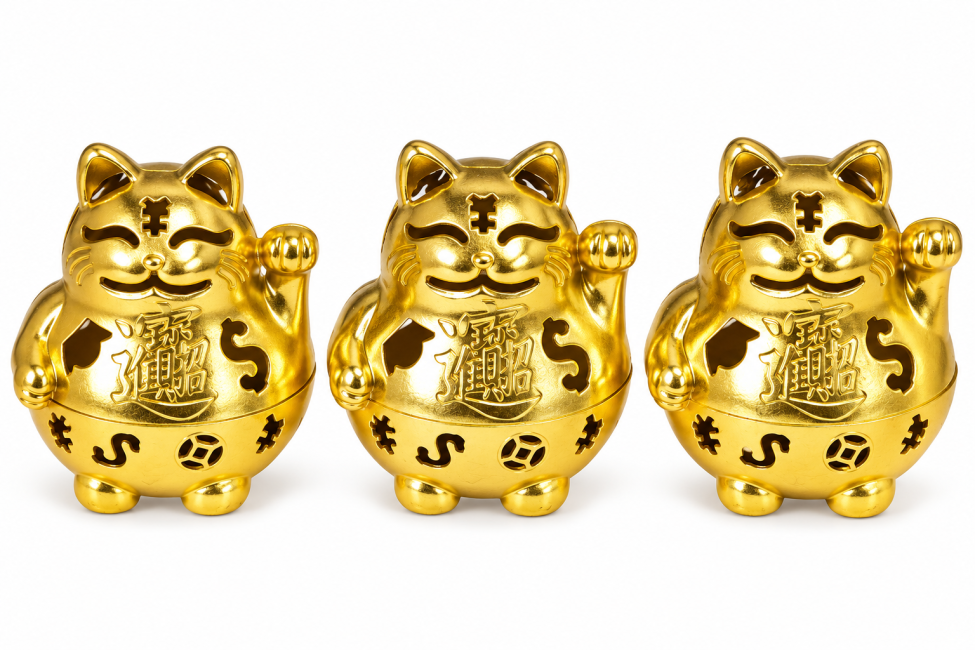 incenso ad Bruciaincenso con manico a loto rame 4,7 cm – Set da 3