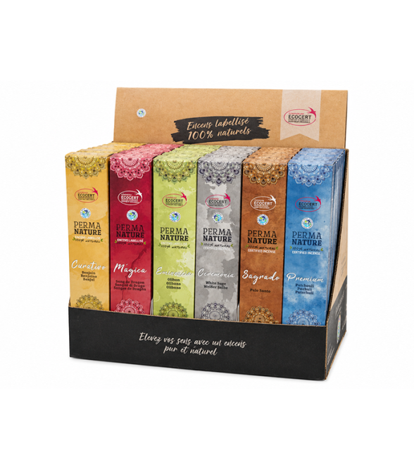 incenso ad Espositore Incenso Perma-Nature Ecocert Fair Trade 42 pz|it