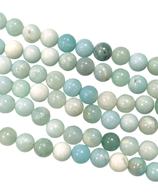 Perline di amazzonite cinese da 4 mm su filo da 40 cm