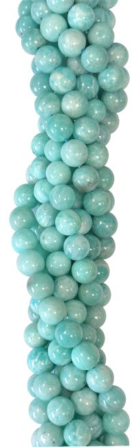 Amazonite Russia AA perline 8 mm su un filo di 40 cm