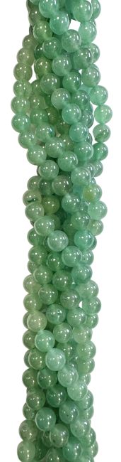 Perline di Avventurina verde da 4mm su filo da 40cm