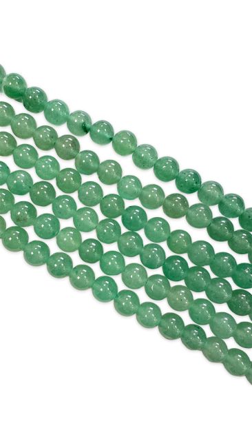 Perline di Avventurina verde da 4mm su filo da 40cm