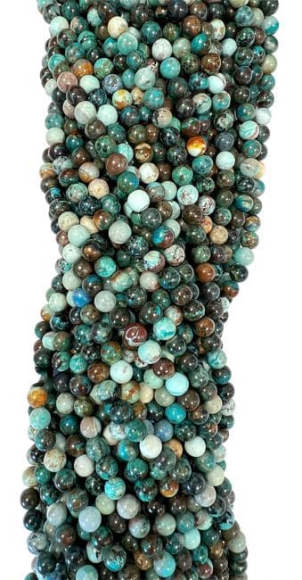 Perline di Chrysocollo AA da 6mm su filo da 40cm