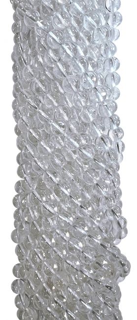 Perline di Cristallo di rocca da 10mm su filo da 40cm