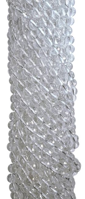 Perline di Cristallo di rocca da A 4mm su filo da 40cm