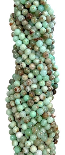 Perline di Chrysoprase AA da 8mm su filo da 40cm