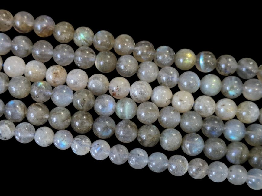 incenso ad Perline di labradorite A da 5,5-6,5 mm su filo da 40 cm|it