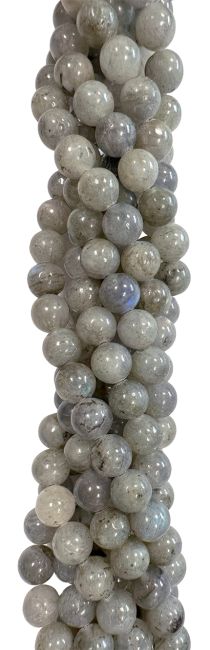 Perline di labradorite da 8 mm su filo da 40 cm