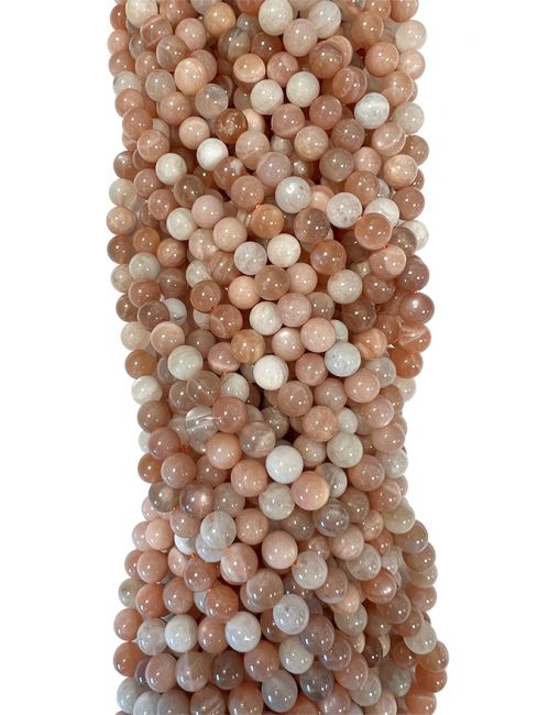 Perline di Adularia in multicolore pietra di luna A da 6mm su filo da 40cm
