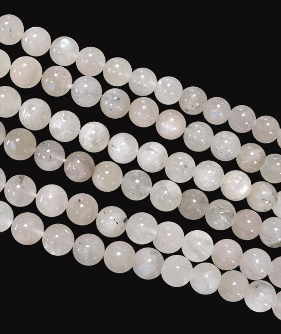 Pietra di luna bianca Peristerite perline da 6 mm su un filo da 40 cm