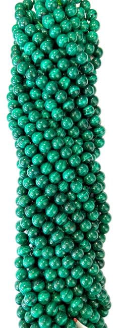 Perline di Malachite AAA da 6mm su filo da 40cm