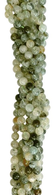 Perline di Prehnite A da 8mm su filo da 40cm