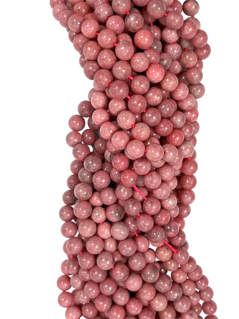 Rhodonite Australia Perline A da 6 mm su un filo da 40 cm
