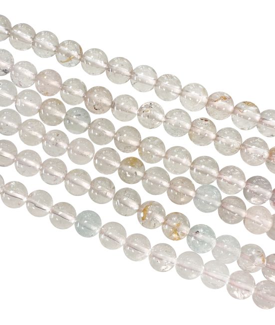Perline AA di topazio multicolore da 6 mm su filo da 40 cm