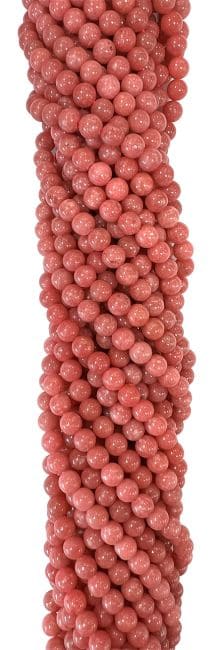 Perline di Thulite AA da 6mm su filo da 40cm
