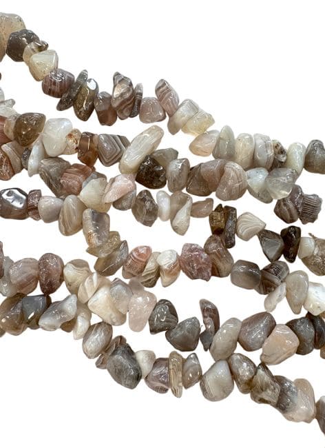 incenso ad Agata del Botswana scheggia 3-8 mm su una corda di 80 cm