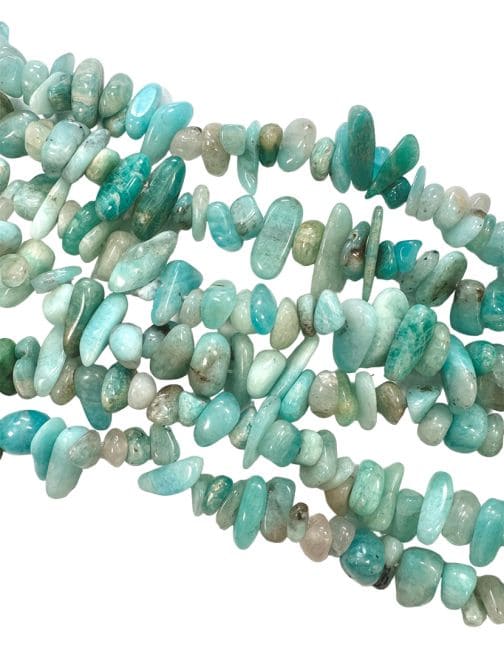 incenso ad Amazonite Russia A scheggia 5-8 mm su un filo di 80 cm