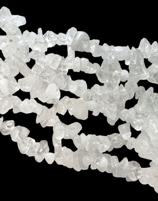 incenso ad Chip di cristallo di rocca 5-8 mm su un filo di 80 cm|it