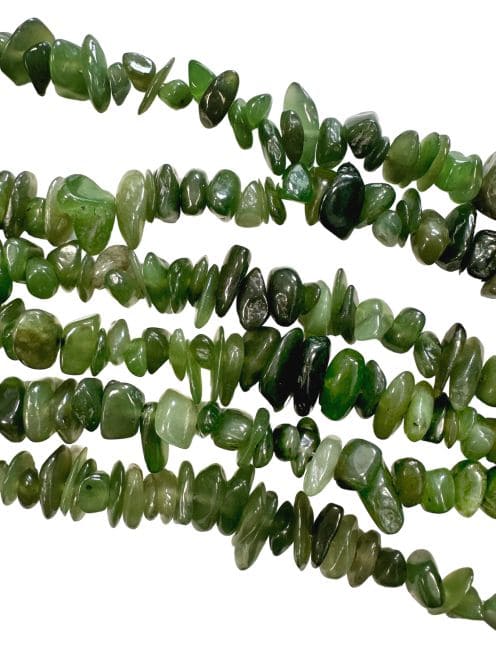 incenso ad Chip Jade Nephrite Canada AA 5-8 mm su un filo da 80 cm