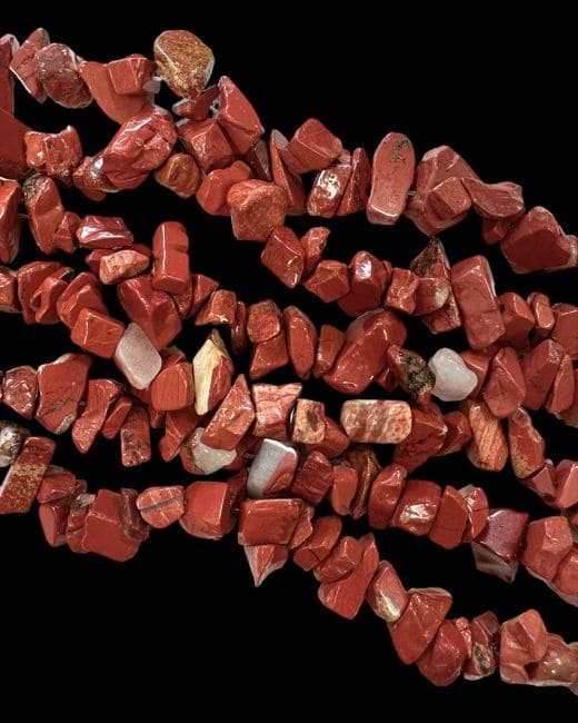 incenso ad Chip di diaspro rosso A 5-8mm mm su un filo di 80 cm|it