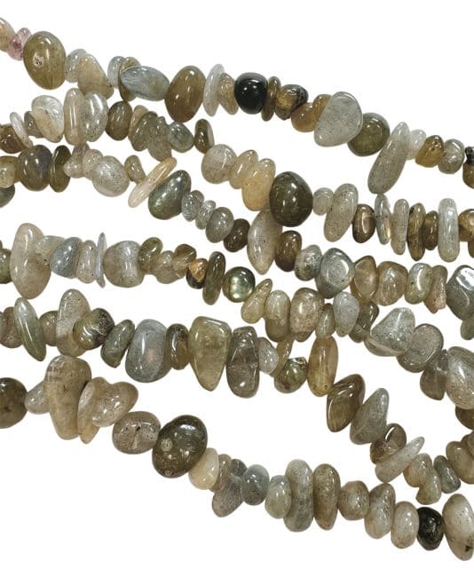 incenso ad Labradorite A si scheggia da 3 a 8 mm su un filo da 80 cm