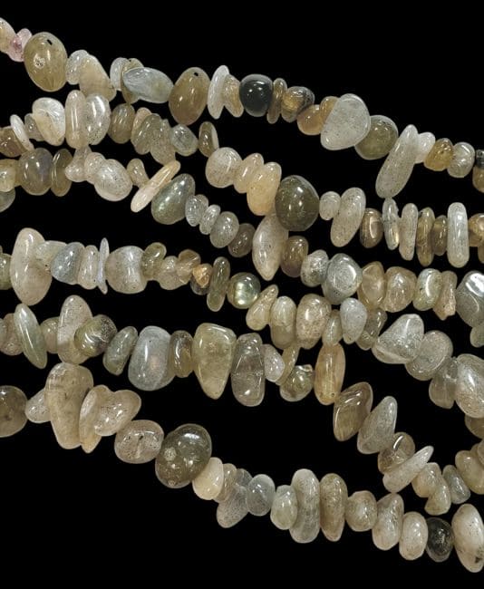 incenso ad Labradorite A si scheggia da 3 a 8 mm su un filo da 80 cm|it