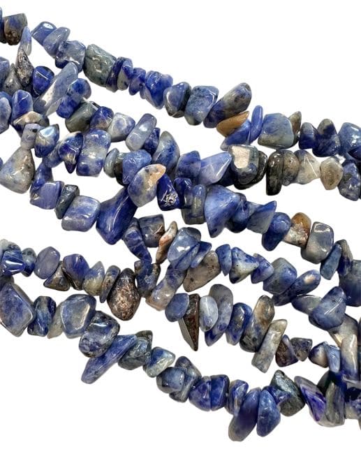 incenso ad Sodalite A scheggia 5-8 mm su un filo da 80 cm