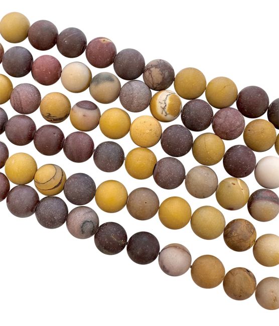 Jasper Mokaite A perline opache da 6 mm su un filo da 40 cm