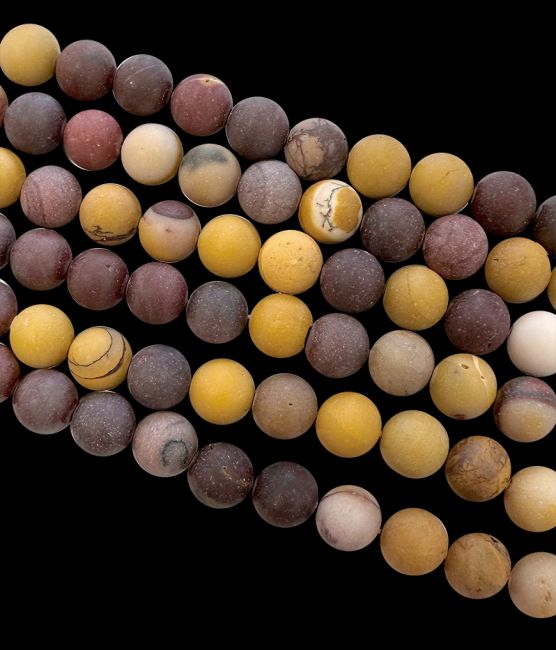 Jasper Mokaite A perline opache da 8 mm su un filo da 40 cm