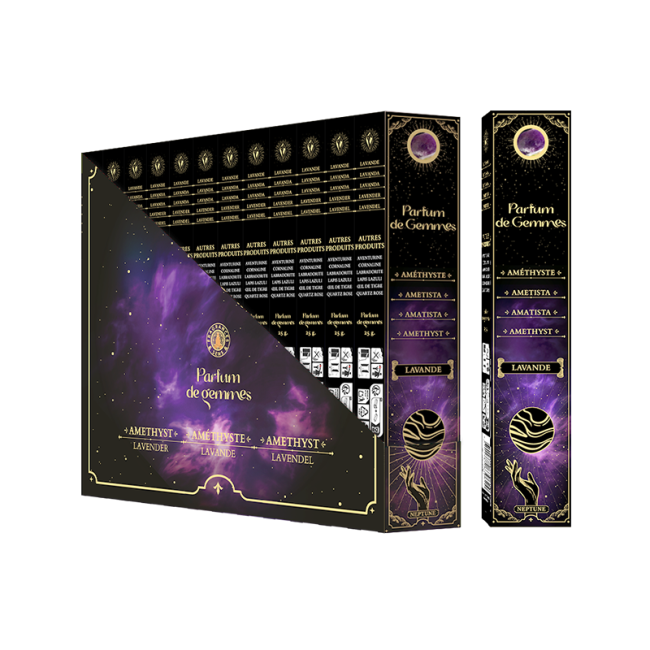 incenso ad Incenso Smudge Stick Parfum de Gemmes Lavanda e Ametista 20g