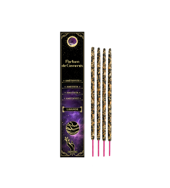 incenso ad Incenso Smudge Stick Parfum de Gemmes Lavanda e Ametista 20g|it