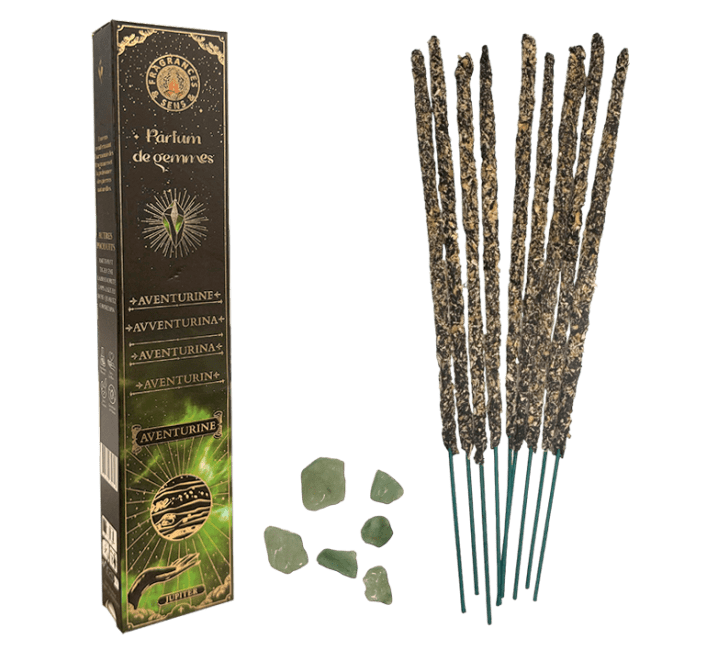 Incenso Fragrances & Sens Parfum de Gems Avventurina Smudge Stick 20g