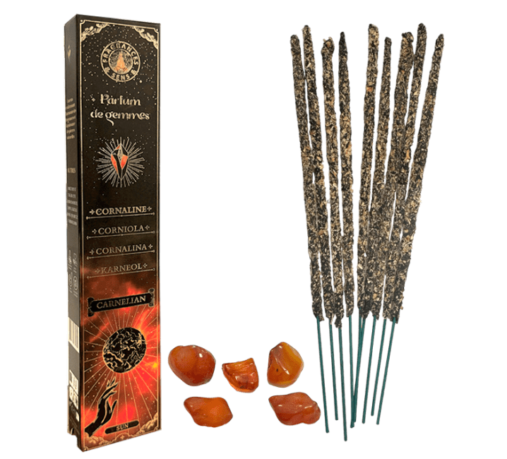 incenso ad Incenso Fragrances & Sens Parfum de Gemmes Corniola Smudge Stick 20g