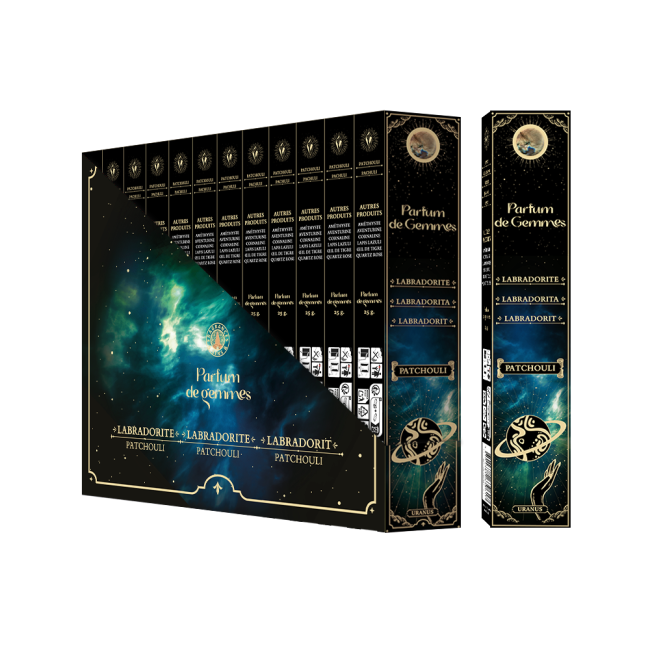 Incenso Smudge Stick Parfum de Gemmes Patchouli e Labradorite 20g