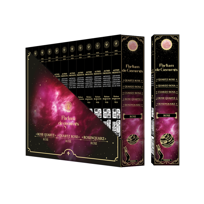Incenso Smudge Stick Parfum de Gemmes Rosa e Quarzo Rosa 20g