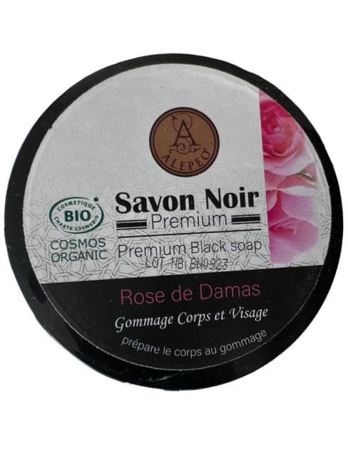 incenso ad Cosmos Sapone Nero Biologico Alla Rosa Di Damasco 250g