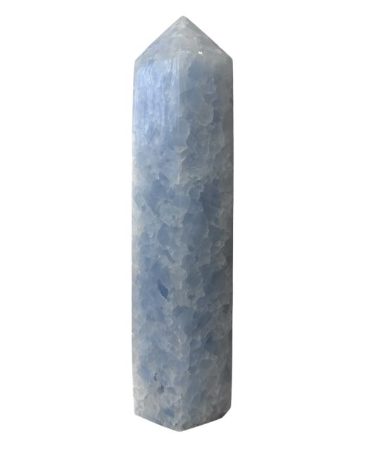Punta lucidata in calcite blu