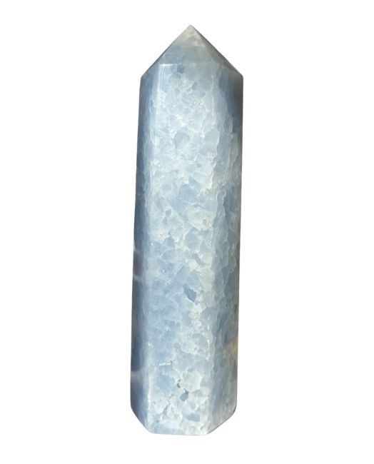 Punta lucidata in calcite blu
