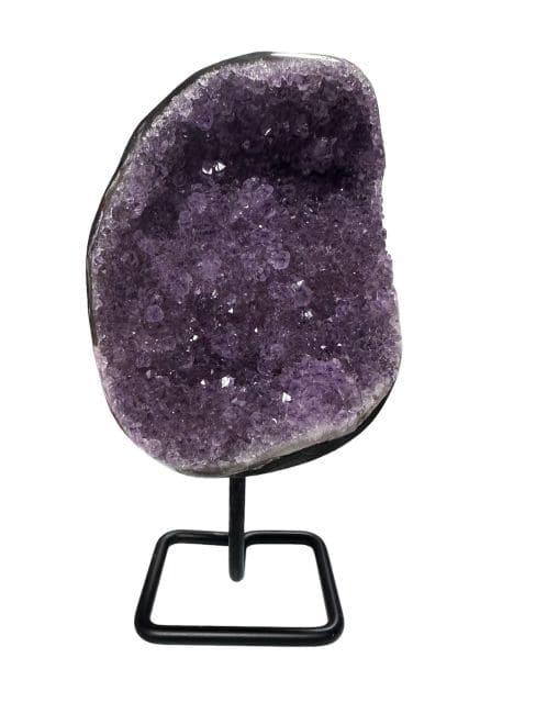 Geode di ametista del Perù AA sulla base