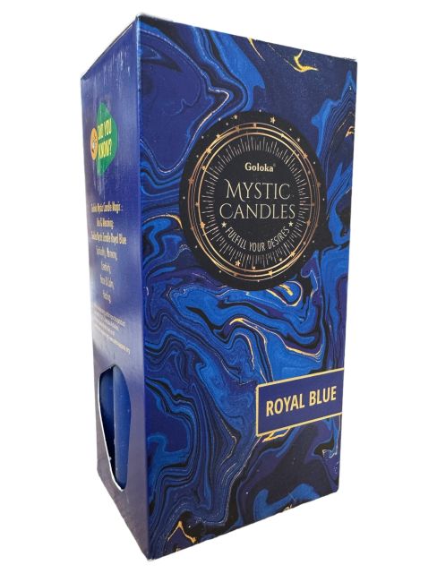 Candele Goloka Tinted Mass Royal Blue 13cm 20pz