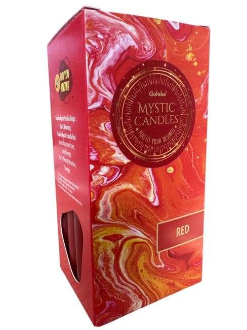 Candele Goloka Massa Colorata Rosso 13cm 20pz