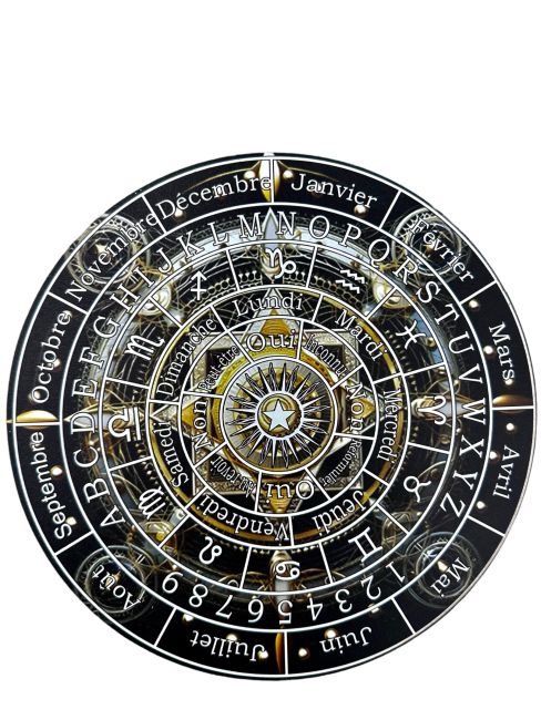 Tavola divinatoria in legno con stella divina 28 cm
