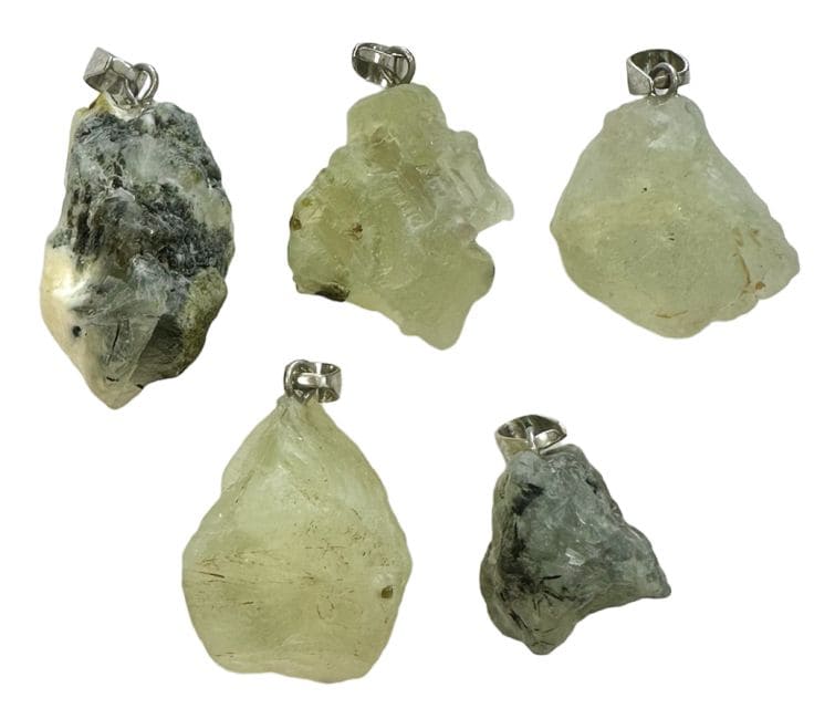 Ciondolo Pietra Grezza Prehnite A x5