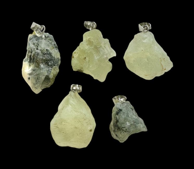 Ciondolo Pietra Grezza Prehnite A x5