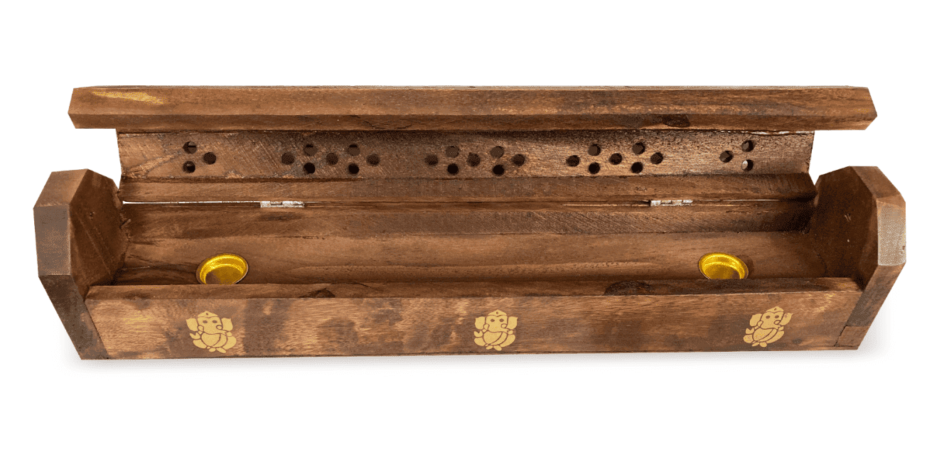 Portaincenso in legno Golden Ganesh 30cm - 2pz