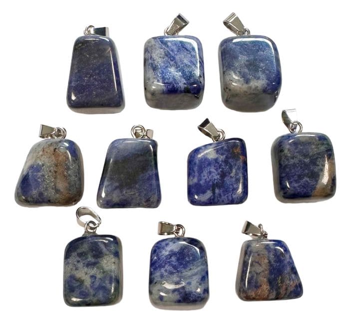 Ciondolo Sodalite Burattato A x10