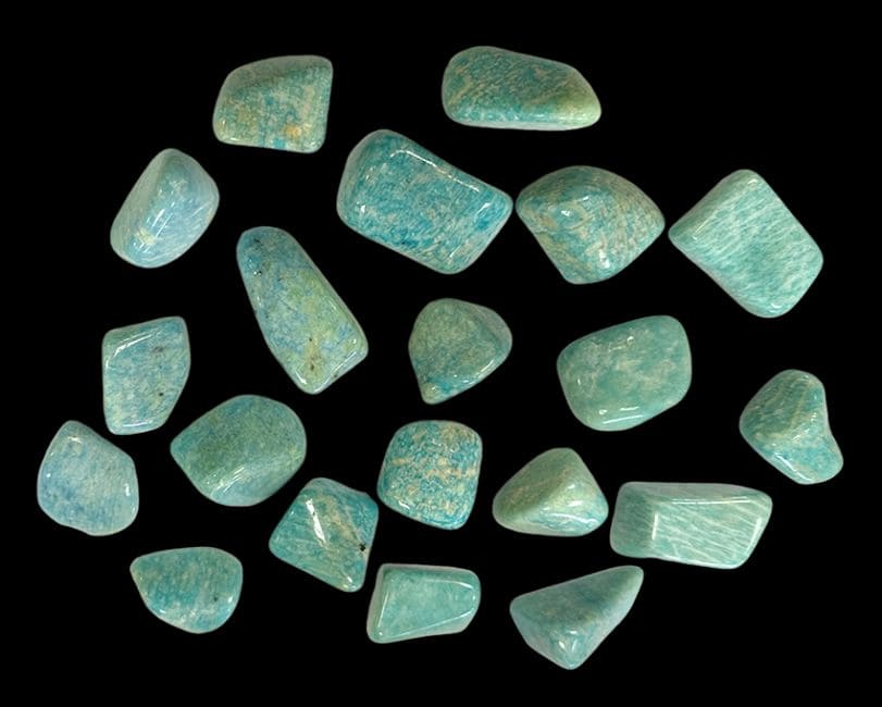 Pietre barilate Amazonite Namibia AA 2-3cm 250g