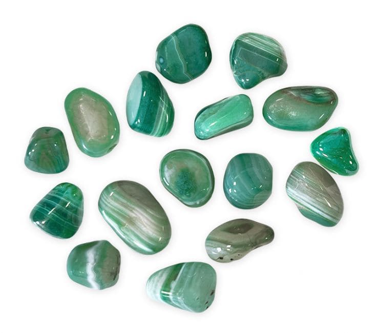 Pietre barilate Agata Verde AB da 250g